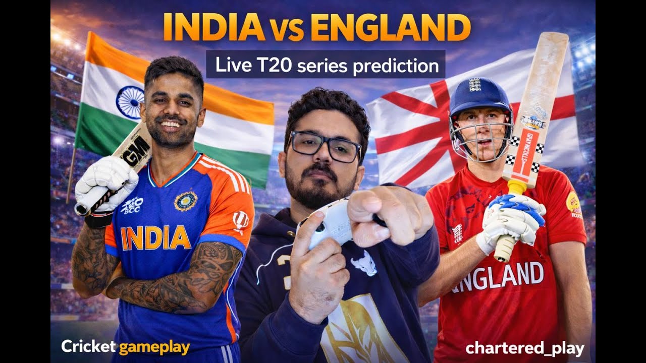 INDIA vs ENGLAND| T20 World Cup Revenge|Cricket 24 Gameplay #charteredplay