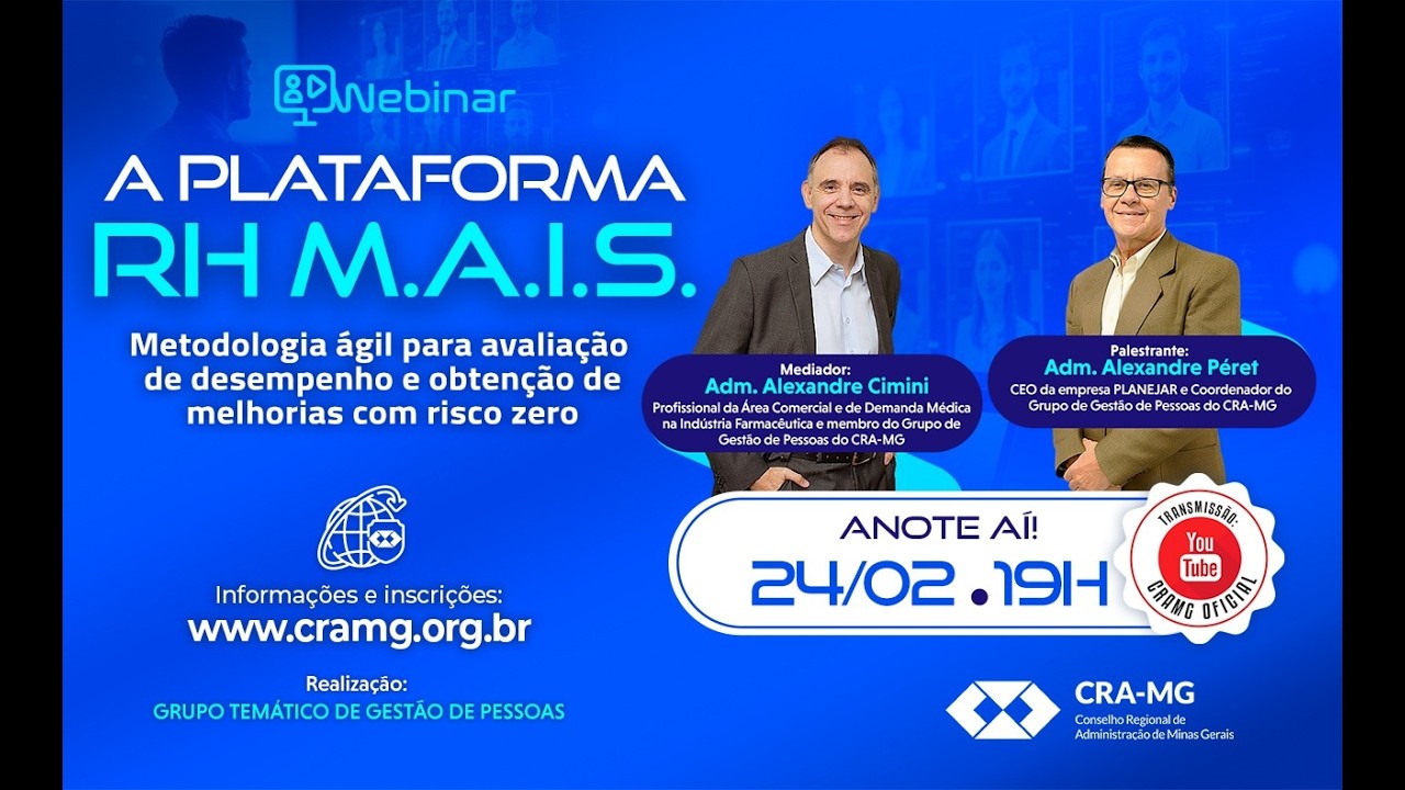CRA-MG | Webinar: A Plataforma RH M.A.I.S.