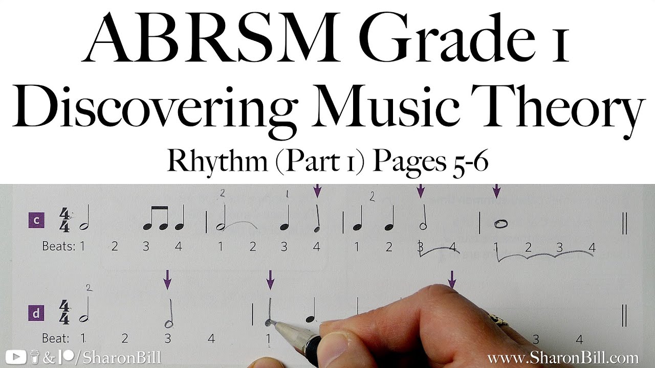 ABRSM Discovering Music Theory Grade 1 Rhythm (Part 1) Pages 5 - 6 with Sharon Bill