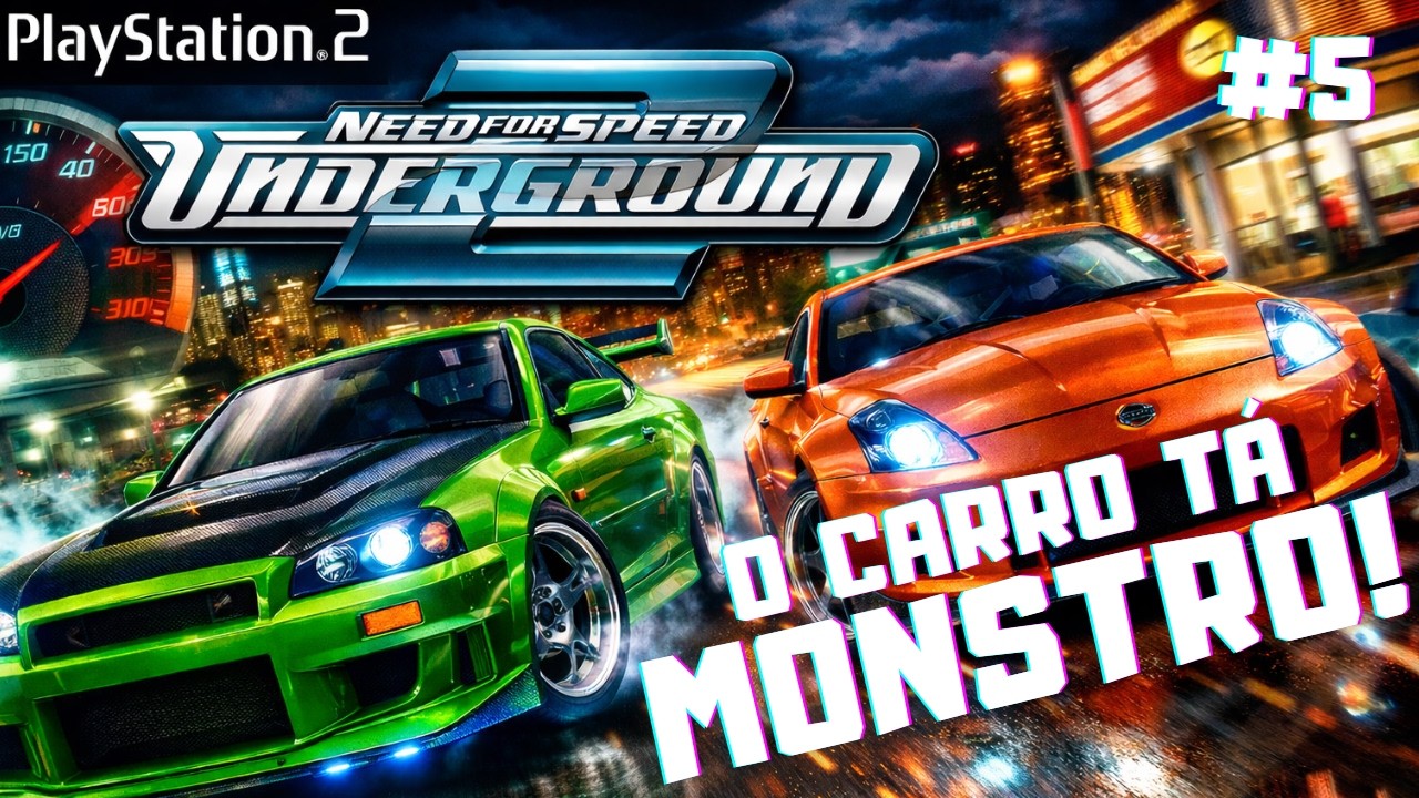 🔴 LIVE #05 | NFS UNDERGROUND 2 PS2 | O CARRO TÁ VIRANDO UM MONSTRO!