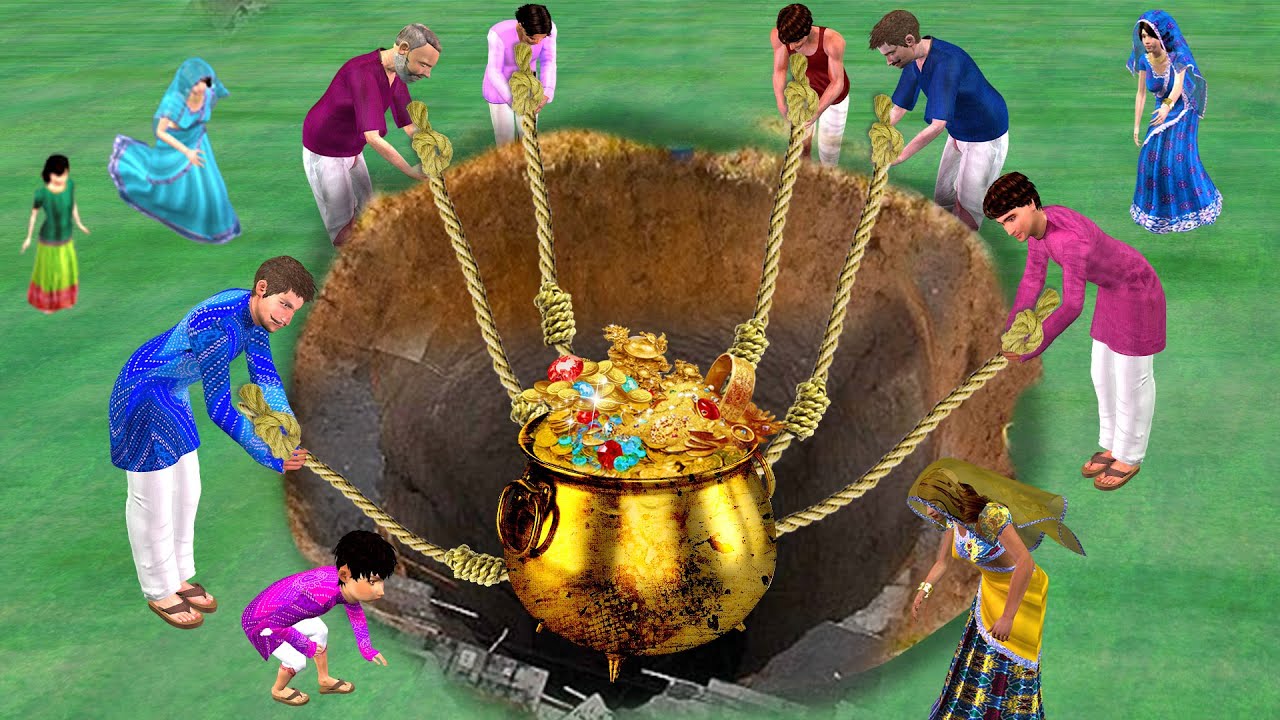 जादुई सुनहरा बर्तन Magical Well Golden Pots Comedy Video Hindi  Comedy Video
