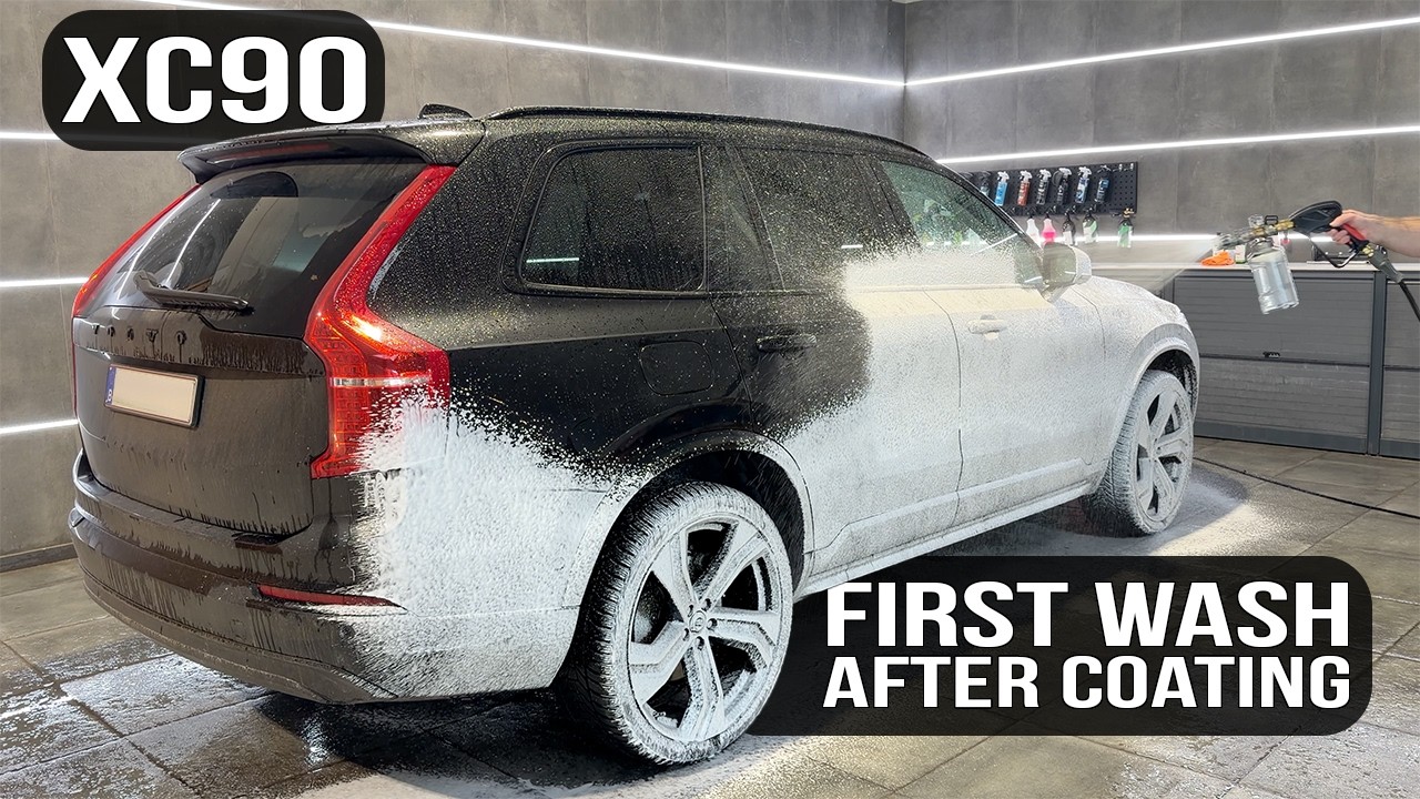 First Wash After Ceramic Coating - Volvo XC90 (PURE ASMR) 🫧🛡️
