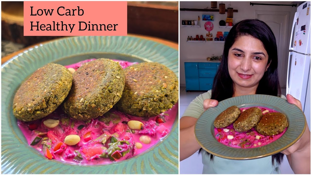 Weightloss Meal | Low Card Dinner | Healthy Recipes | Soya Sprouts Kebabs #recipe