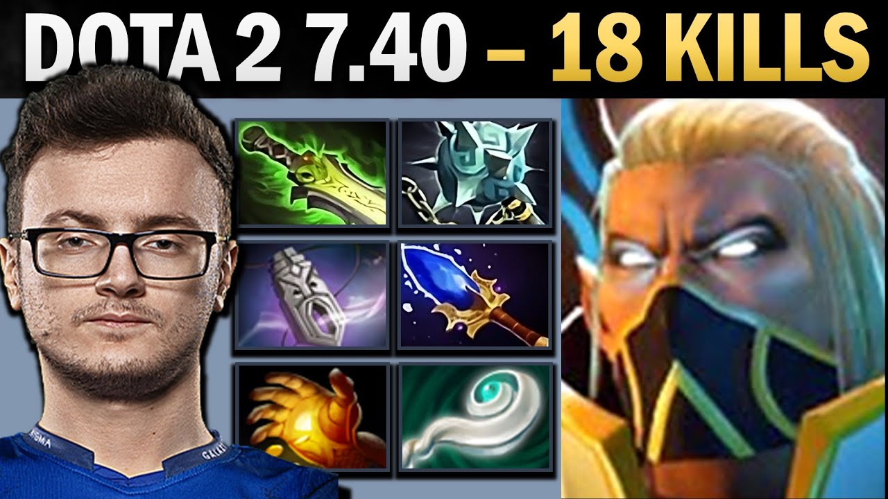 Invoker with Ethereal and 18 Kills - Pro Mid Dota Gameplay