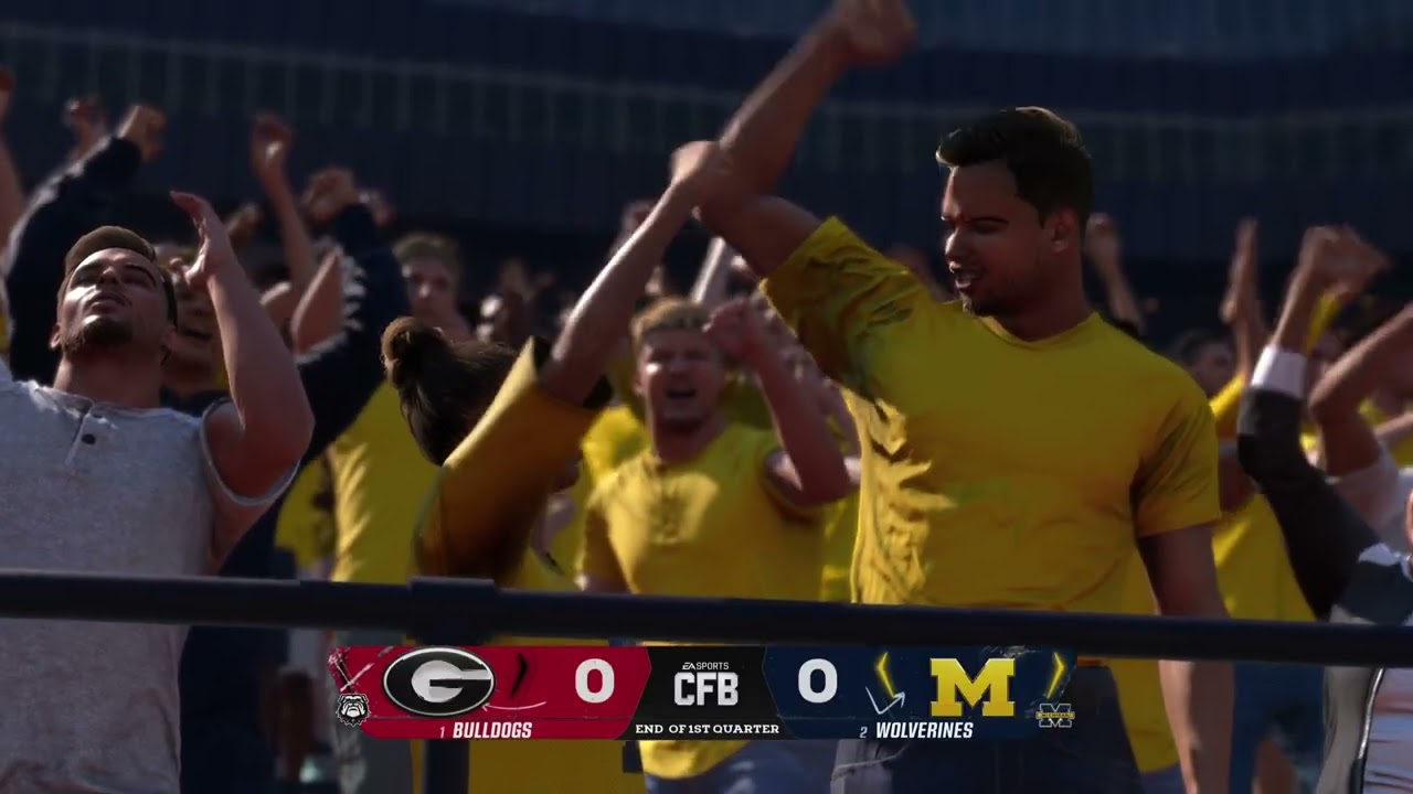 1 vs 2 uga vs mich