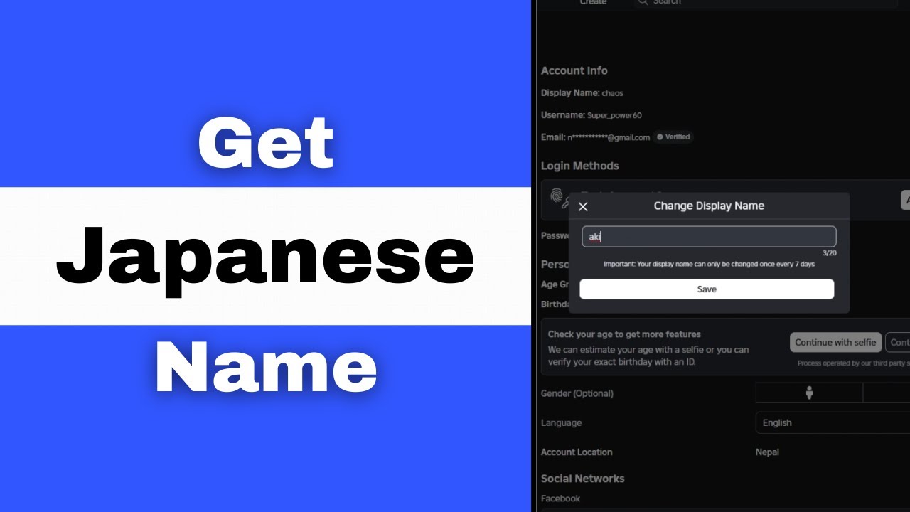 How To Get Japanese Display Name On Roblox (2025)