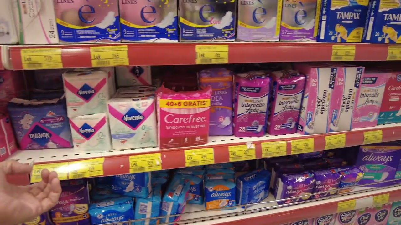 Tirana Albania Food Costs from Conad.  20% SALES TAX!  MUCH MORE EXPENSIVE!  - Tirana Albania - ECTV