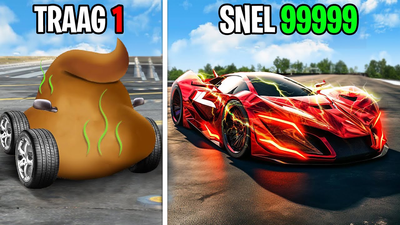 TRAAGSTE Naar SNELSTE Auto In GTA 5!