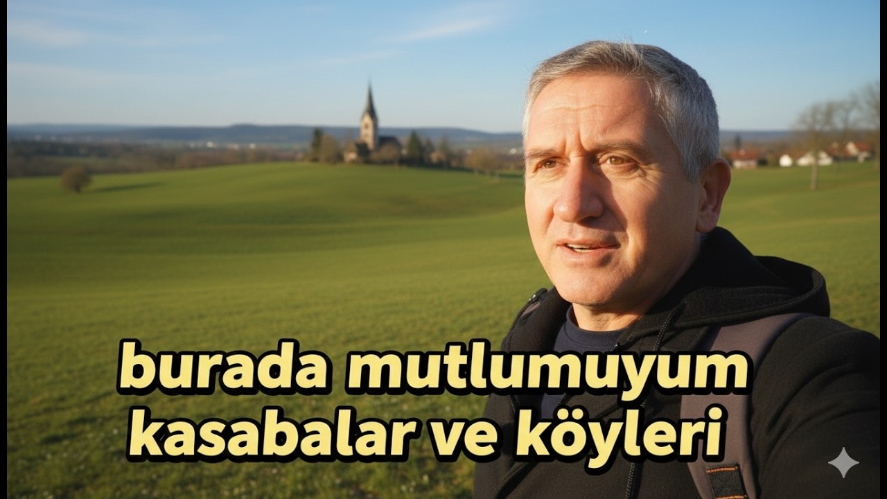 Almanya, köyleri geziyorum ve paylaşıyorum küçük kasaba şehir ve köy