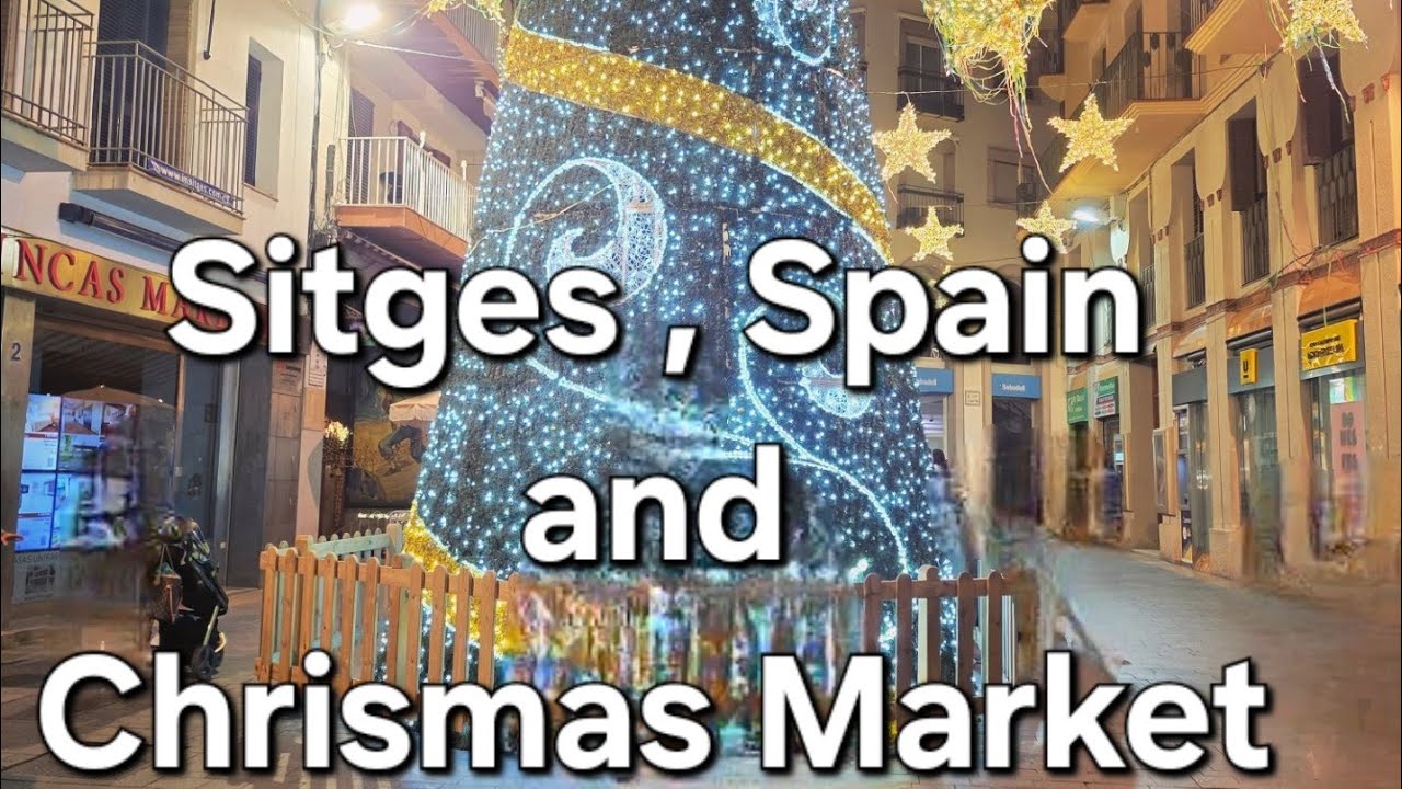 Christmas in Sitges Spain 🎄 | Beach Town Holiday + URH Sitges Playa Hotel Stay @maxlillychasingsun 