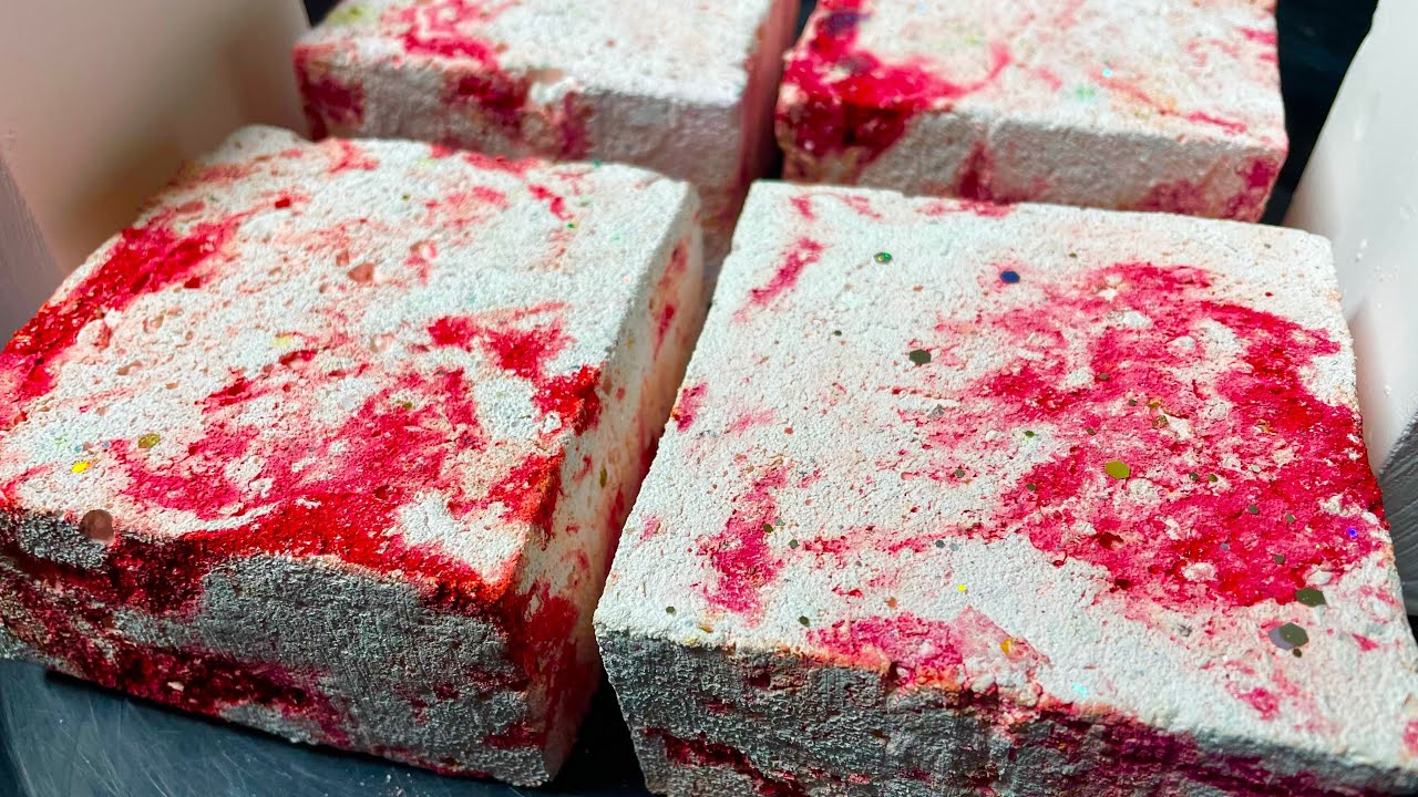 Red Marbled & Fresh Gym Chalk