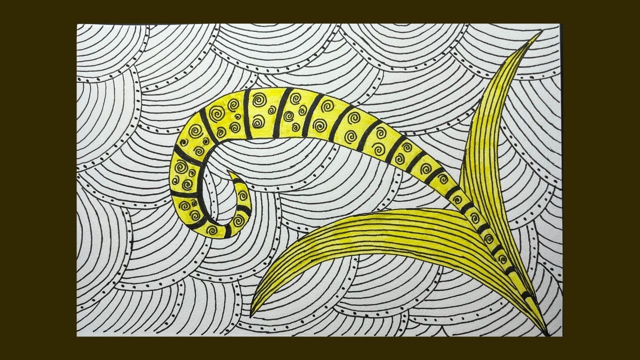 Zentangle Doodle Art: Quick & Easy! 🎨✨