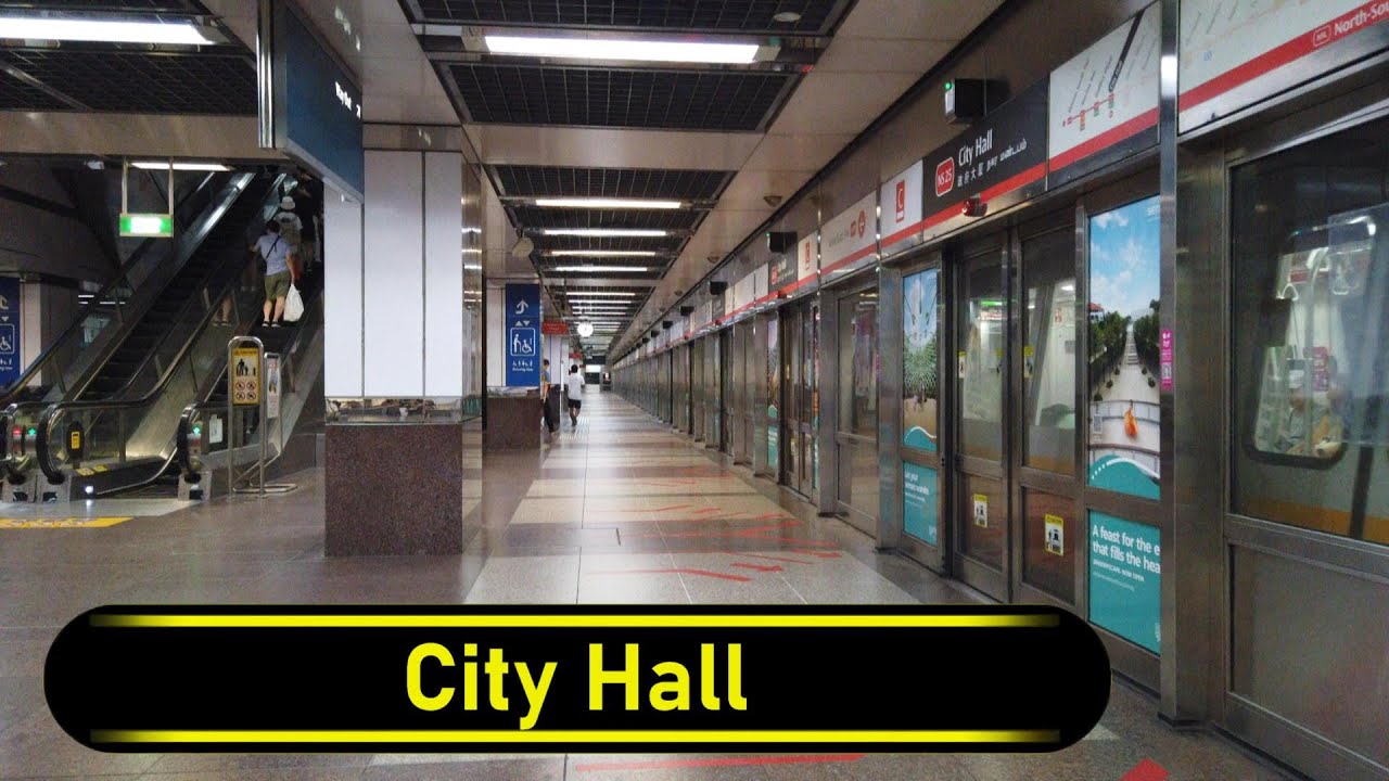 MRT Station City Hall - Singapore 🇸🇬 - Walkthrough 🚶