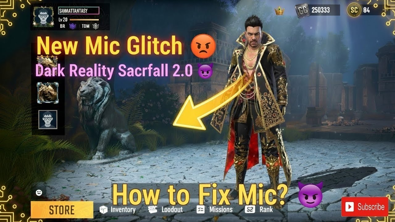 🚨 New Mic Glitch FIX 100%! 😡 Dark Reality Sacrfall 2.0 Mic Problem Solved! Scarfall 2.0 new update 