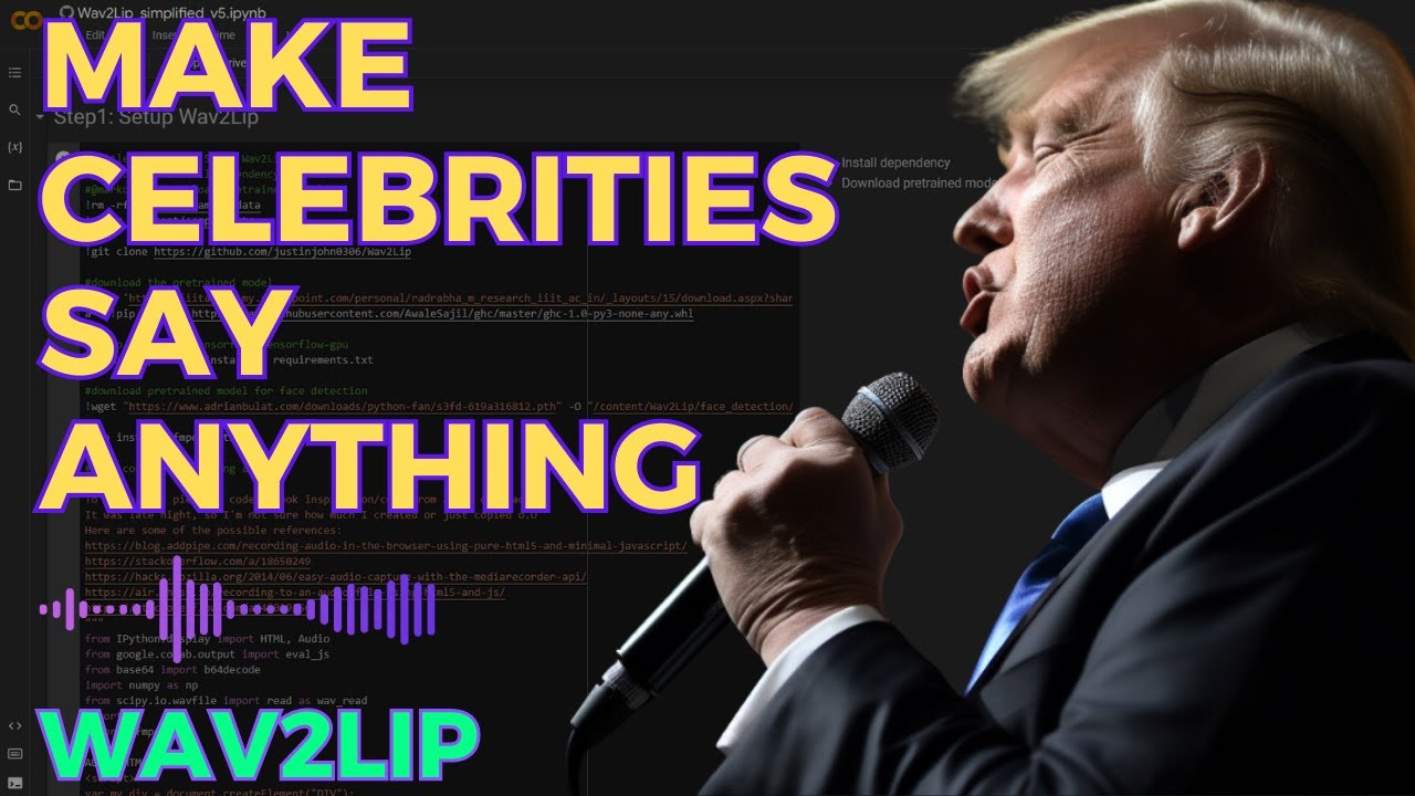 Руководство по созданию DeepFake-анимации с помощью Wav2Lip Lip-Sync за 3 минуты...