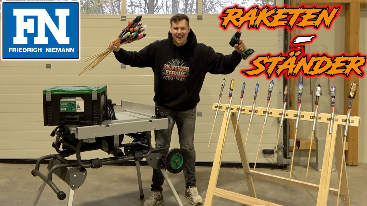 ICH BAUE EINEN RAKETENSTÄNDER FÜR SILVESTER 🚀🔥