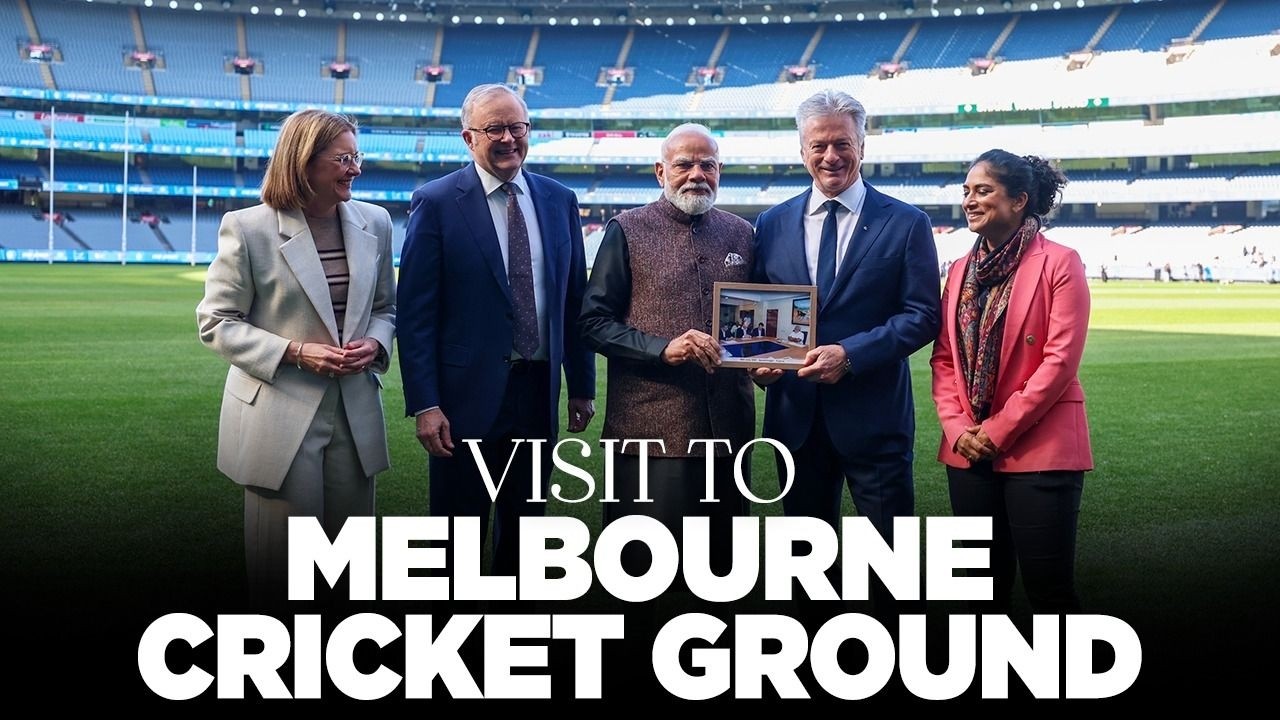 LIVE: PM Modi visits Melbourne Cricket Ground in Australia