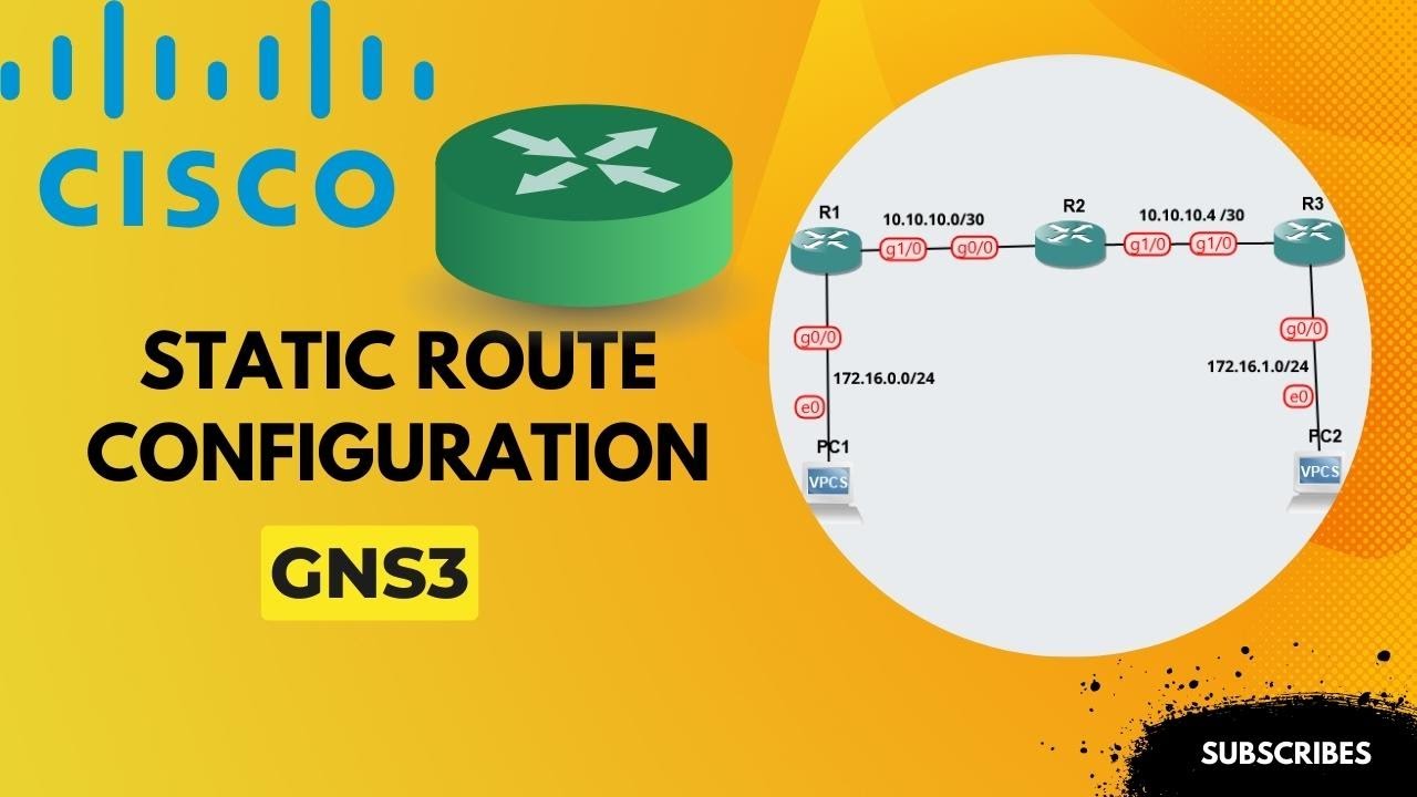 How To Configuration Static Route In GNS3