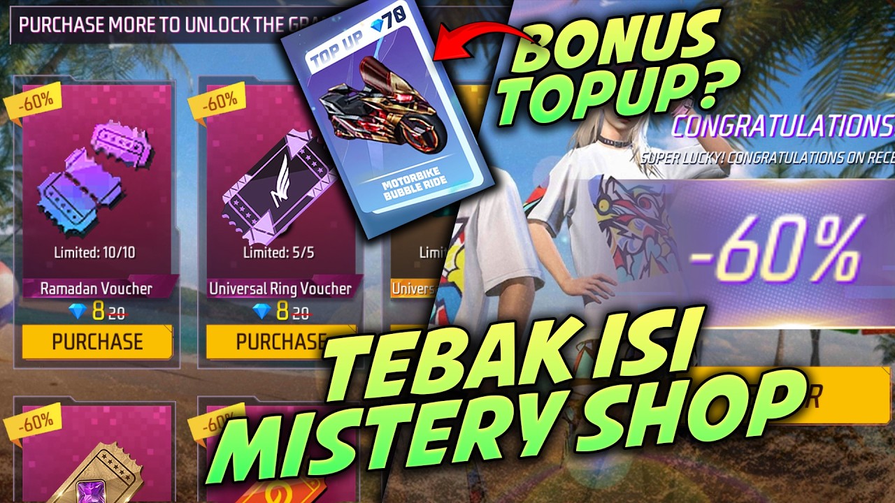 BOCORAN ISI MISTERYSHOP BESOK? INIKAH BONUS TOPUP TERBARUNYA? BOCORAN NGAWUR 😁