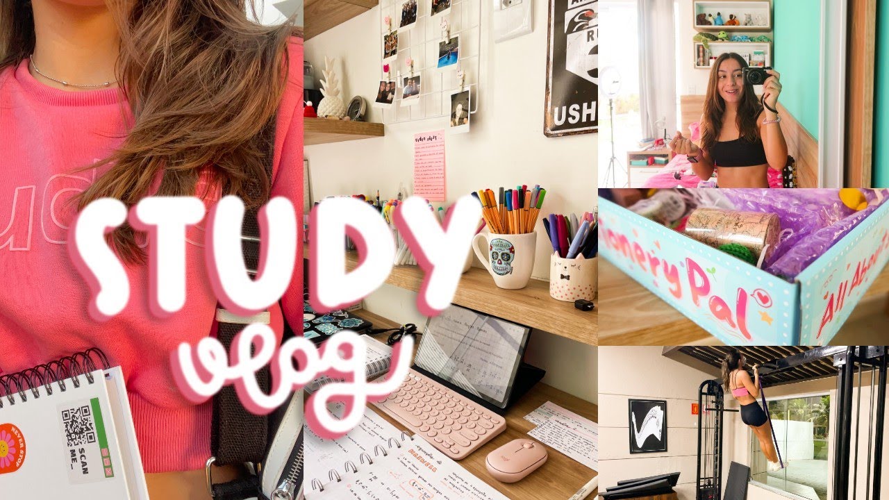 Study Vlog *REAL* | Rotina produtiva, provas e surtos 🤯 | Malena Studies