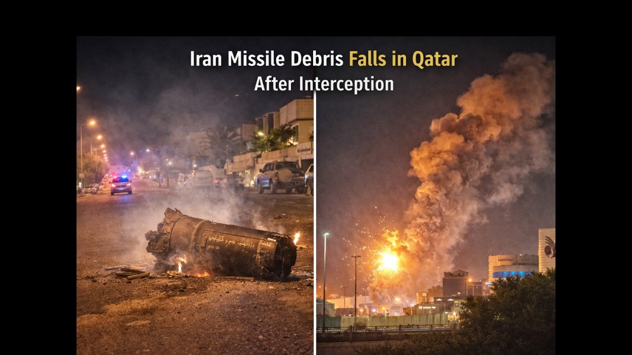 Iran missile debris falls in Qatar after interception