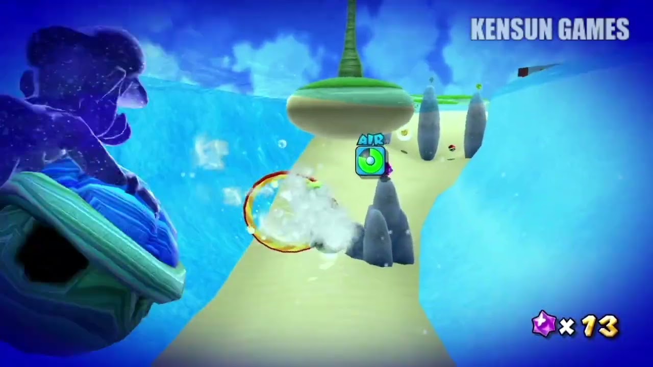 Underwater Cosmic Luigi Race - Super Mario 3D All-Stars - Super Mario Galaxy