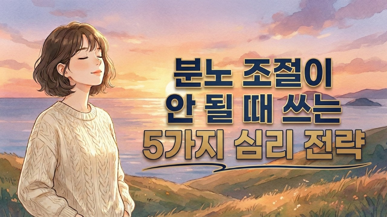 분노 조절이 안될때 쓰는 5가지 심리 전략!!