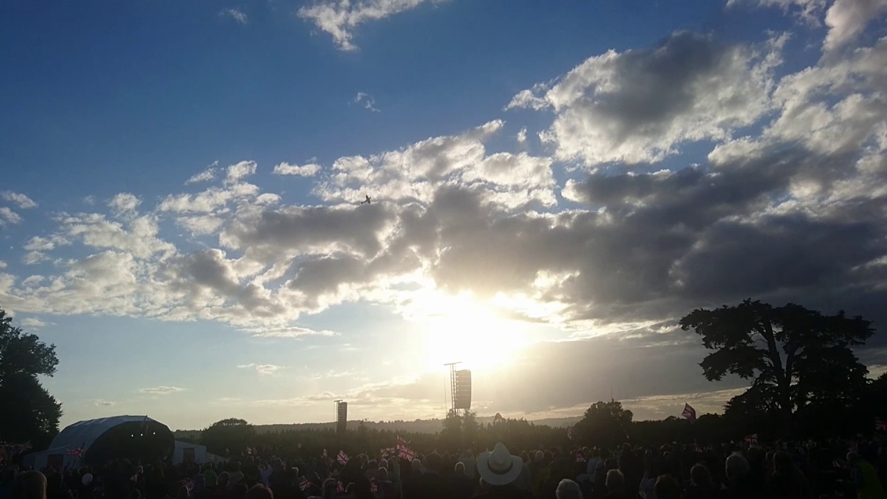 Battle Proms with Spitfire fly-by