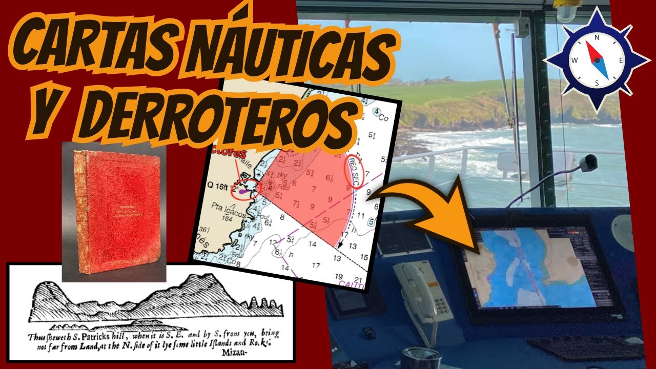 Cartas náuticas, derroteros y libros de faros