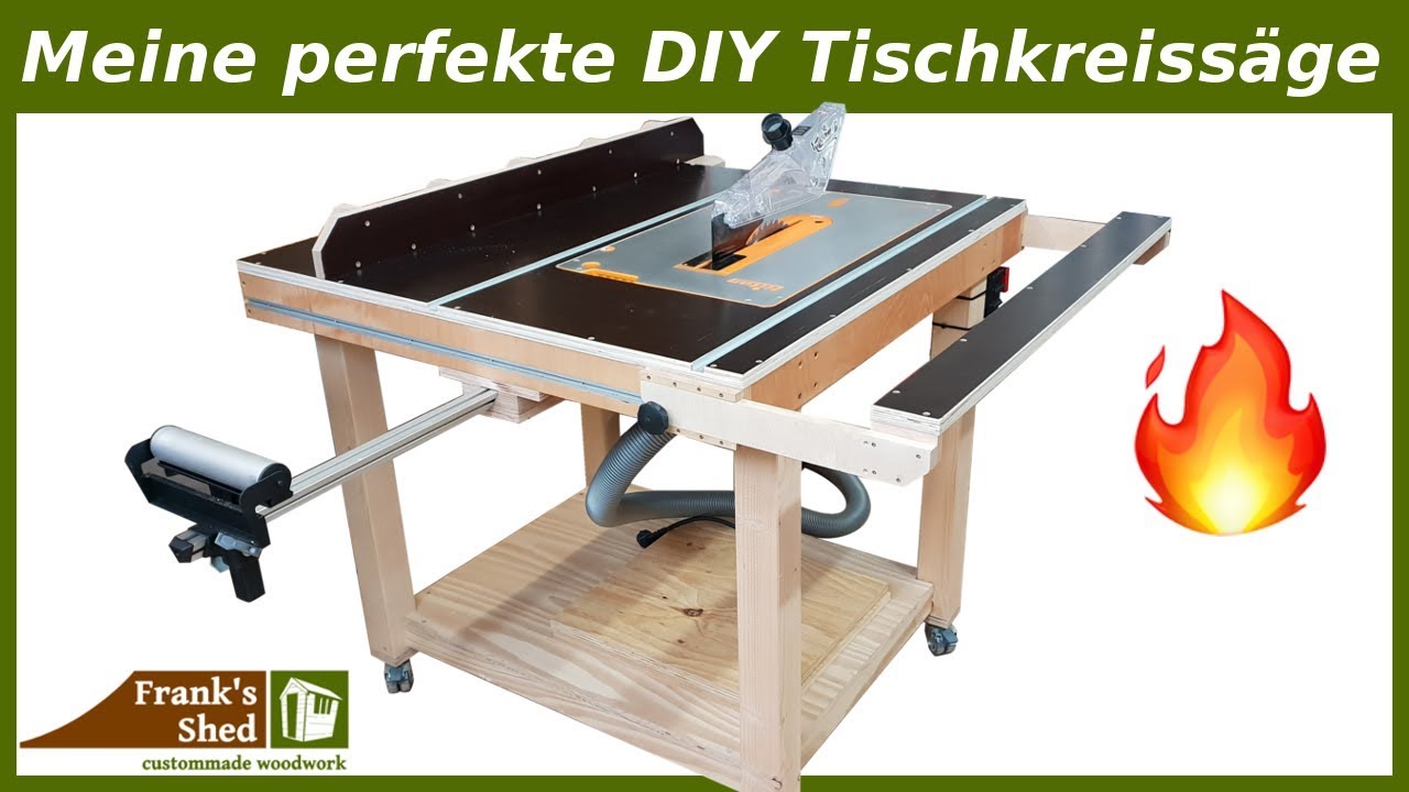 Meine perfekte DIY Tischkreissäge 🔥 Werkstatt einrichten & selber bauen | Bauanleitung