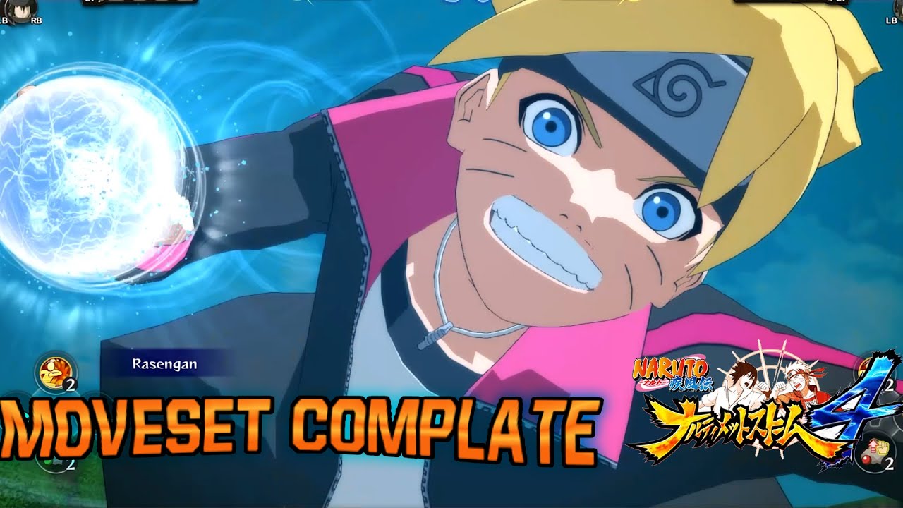 Boruto Uzumaki Complate Moveset With Command List - NARUTO Ultimate Ninja STORM 4
