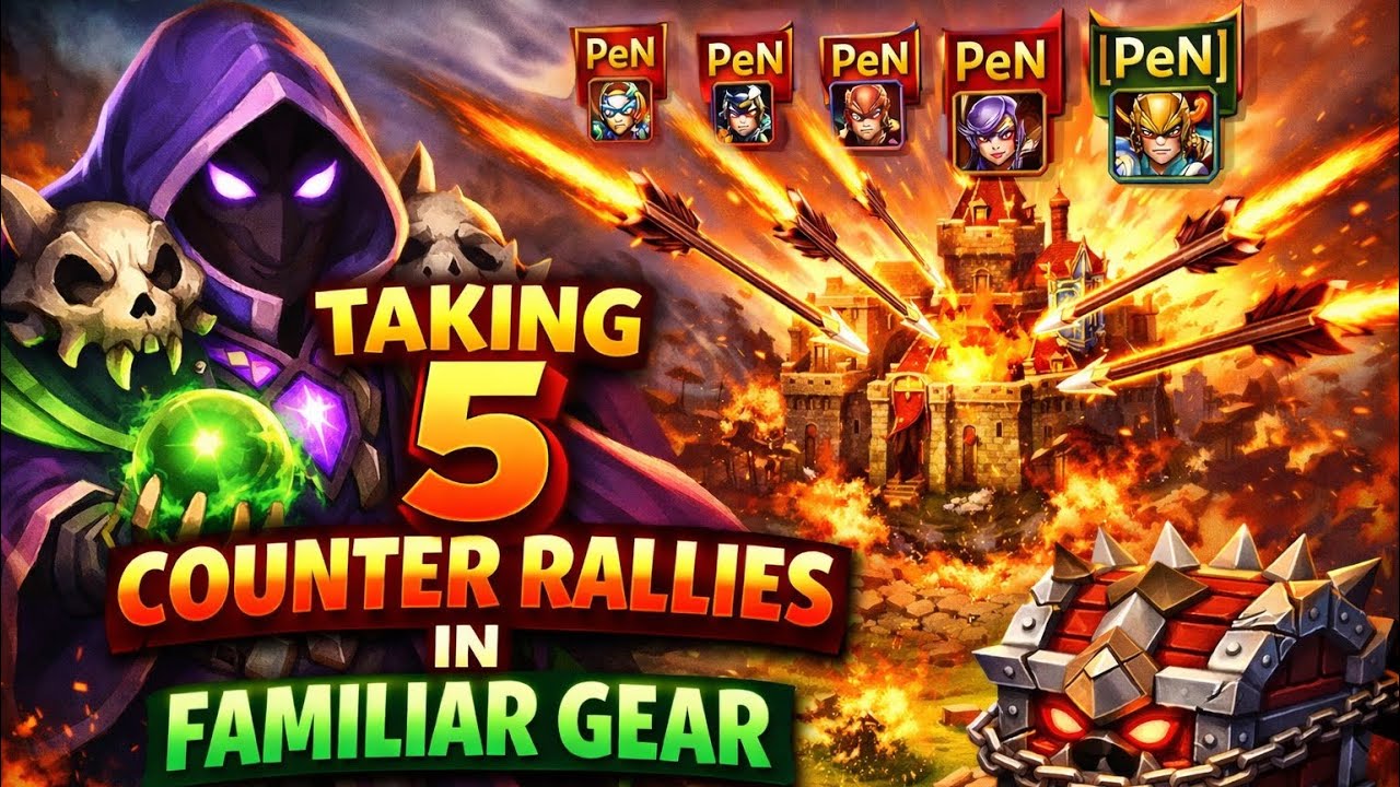Rally Trap vs 5 Counters - Lords Mobile