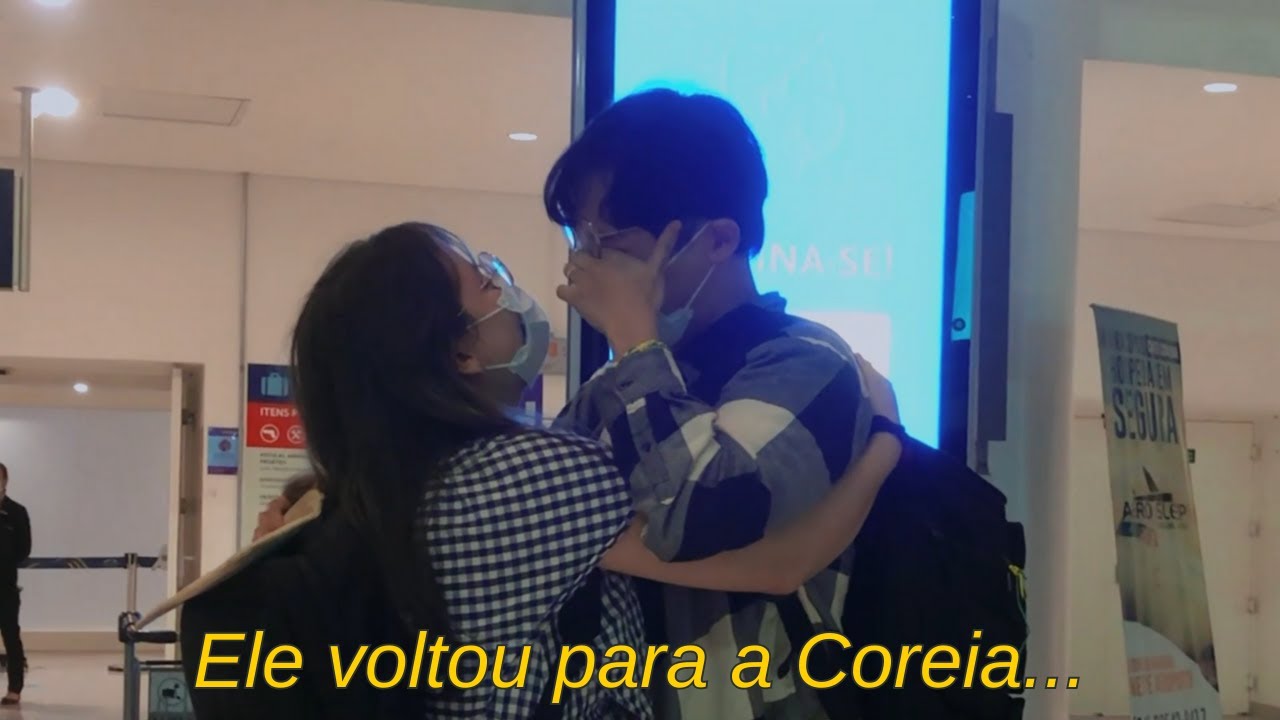 A dor da despedida - Casal Brasileira e Coreano