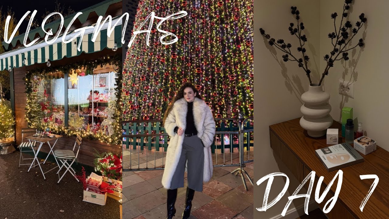 BUKURI KOREANE| New skincare products| Christmas market Tirana| Vlogmas 7