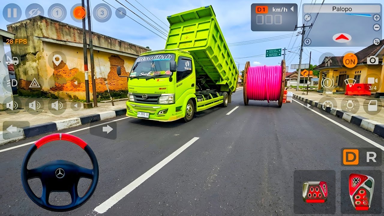 Truk Oleng Hino Dutro Dump Selesaikan Pekerjaan Hari Ini l Mod Bus Simulator Indonesia
