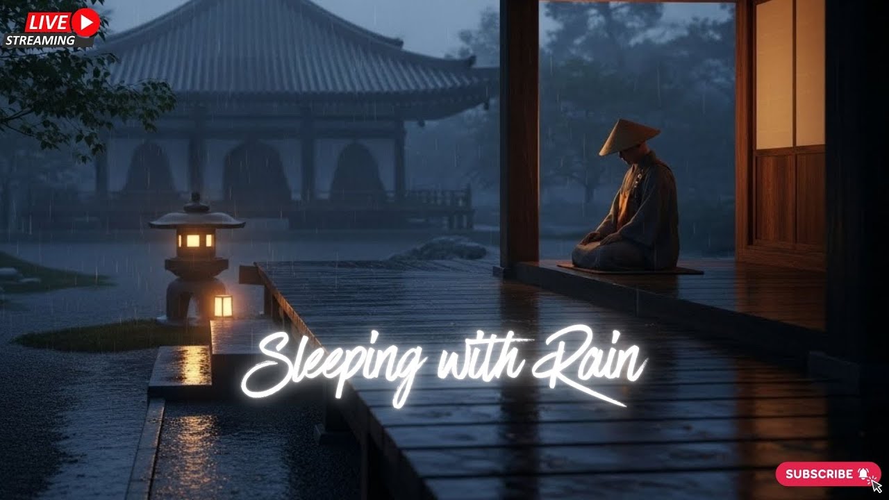Night Rain in Cozy Cabin – Minimal Music for Deep Relaxation & Calm Mind