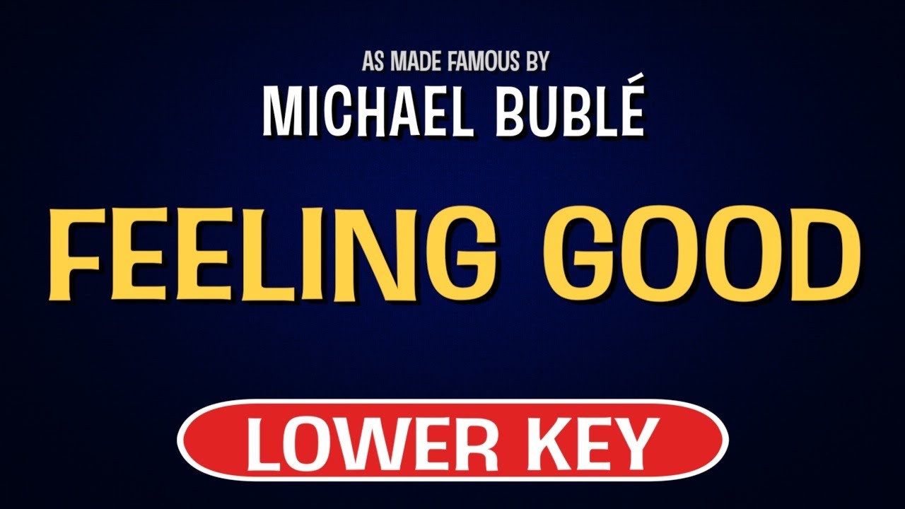 Michael Buble - Feeling Good | Karaoke Lower Key