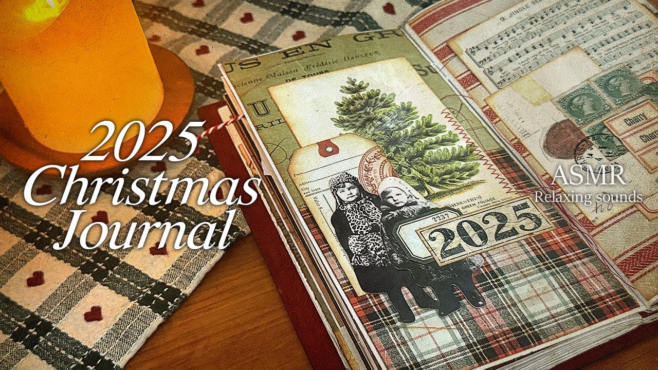 2025🎄Christmas Journal | 빈티지 크리스마스 다꾸하고 필사하기