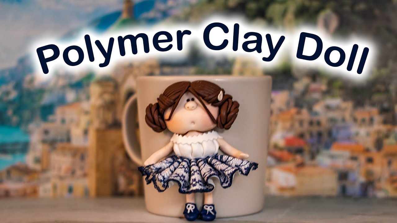 Polymer Clay Doll Mug Decoration Tutorial