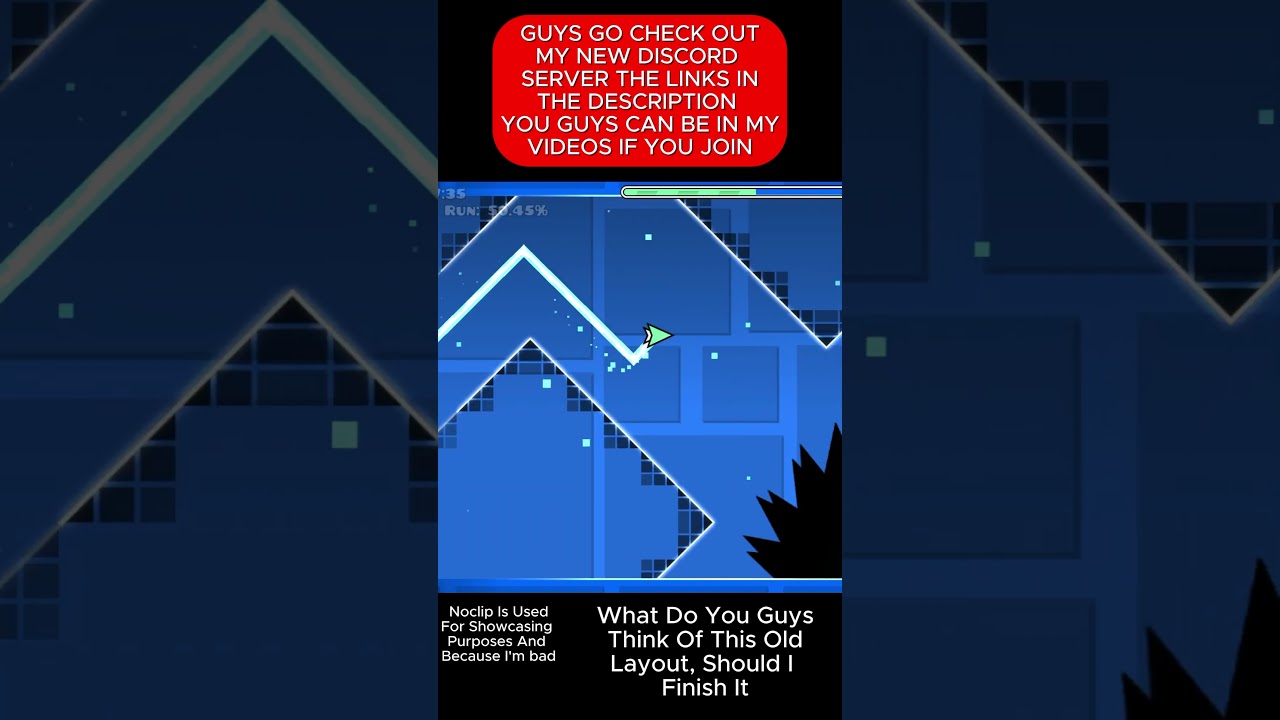 Found This Old Layout Should I Finish It #geometrydash