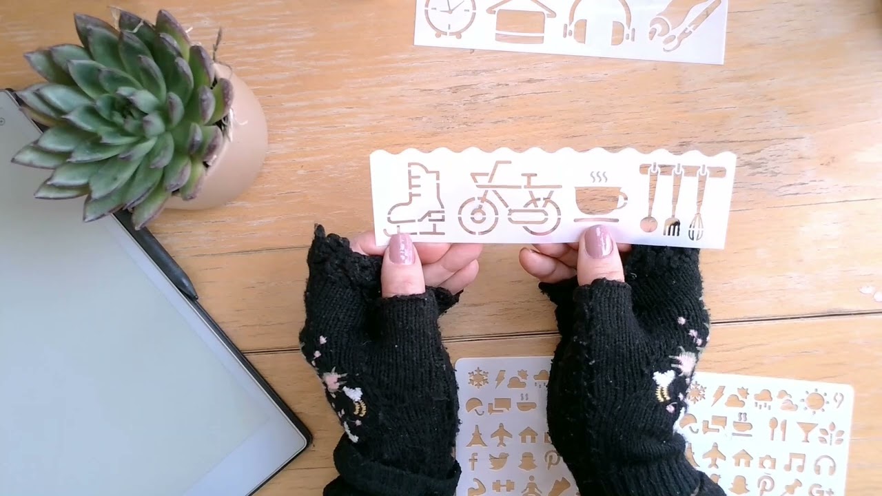 Using Stencils in your reMarkable Paper Pro Bullet Journaling
