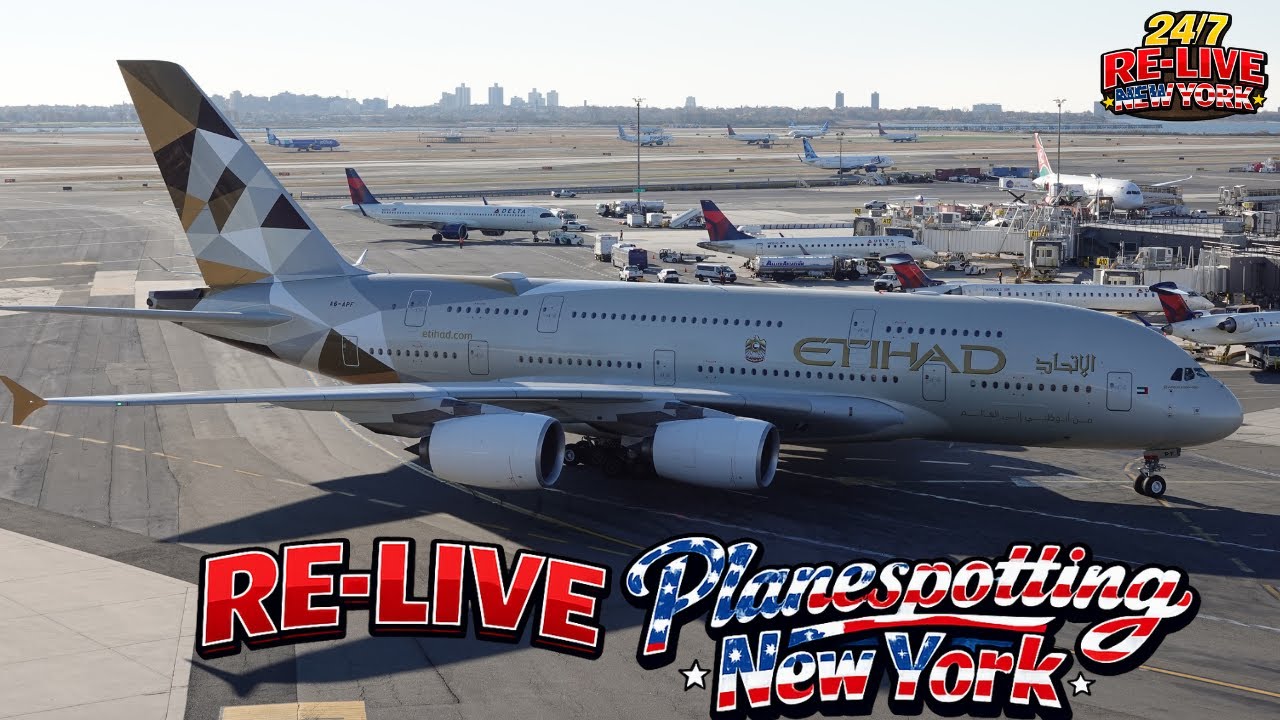 ✈️ RE-Live New York Planespotting with Highlights  (JFK) Airport!  #planespotting #twahotel