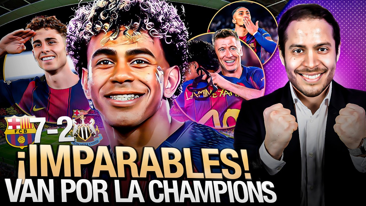 💥 BARCELONA DESTROZÓ 7-2 A NEWCASTLE EN CHAMPIONS: LAMINE YAMAL ROMPIÓ EL RÉCORD DE MBAPPE  🔥