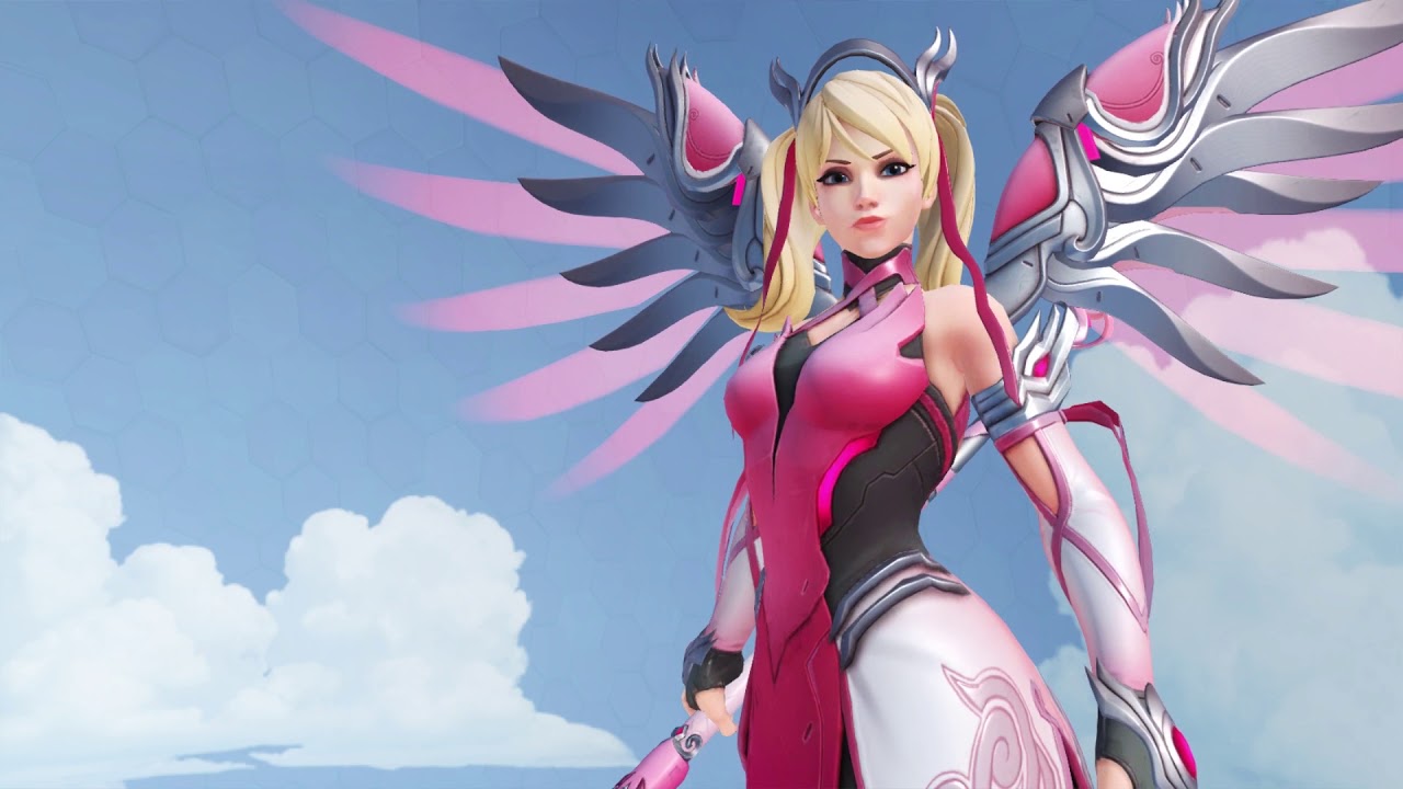 Overwatch: Pink Mercy BCRF | Main Menu Screen HD