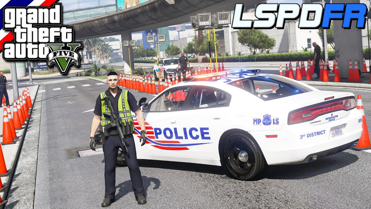 GTA V - LSPDFR มาเป็นตำรวจในเกม GTA V จ่าตั้มไปตั้งด่านตรวจรถ ตรวจคนเเถวสนามบิน #162