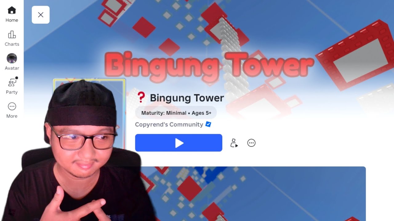 aku menamatkan bingung tower 1 #roblox #bangkame