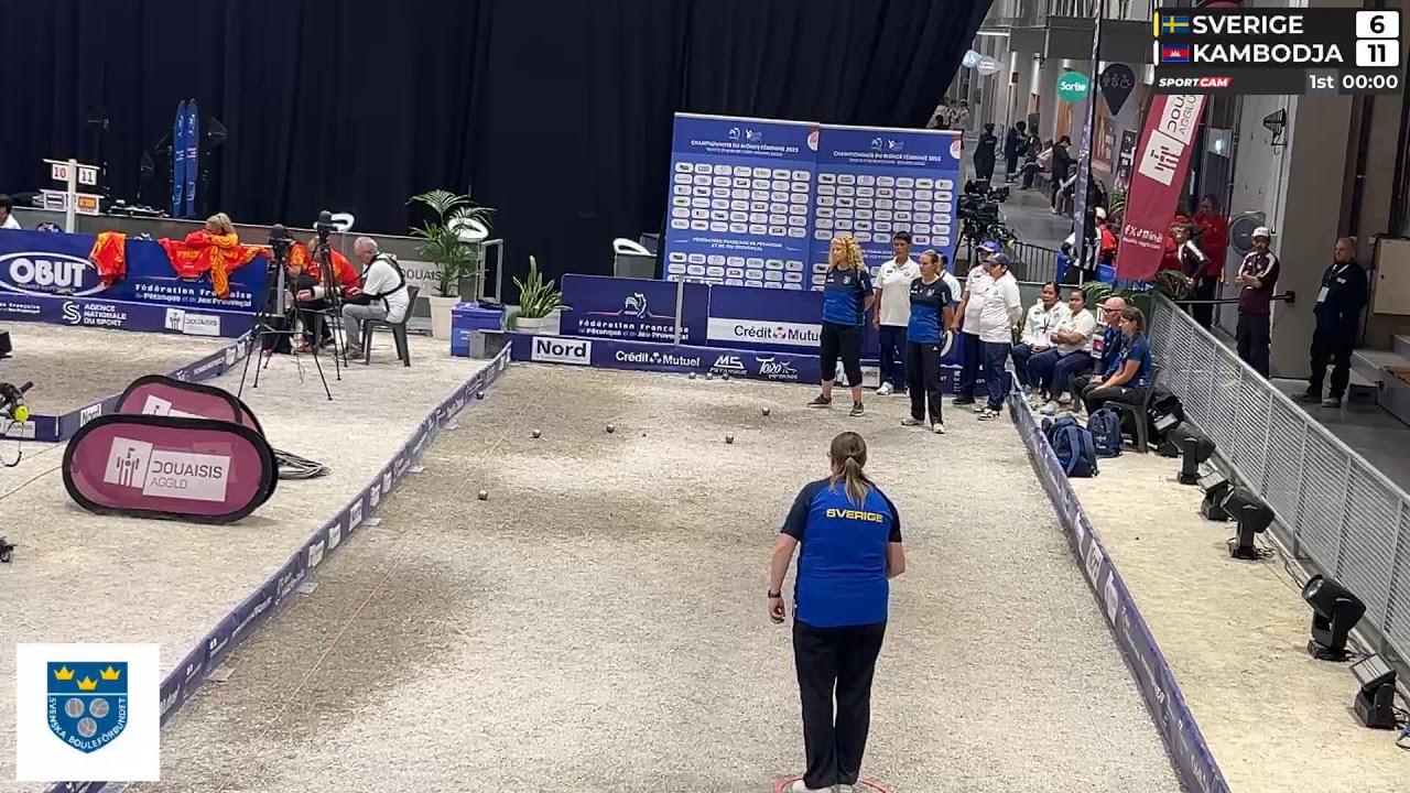 Dam-VM i Douaisis 2025, kvartsfinal: Sverige vs Kambodja