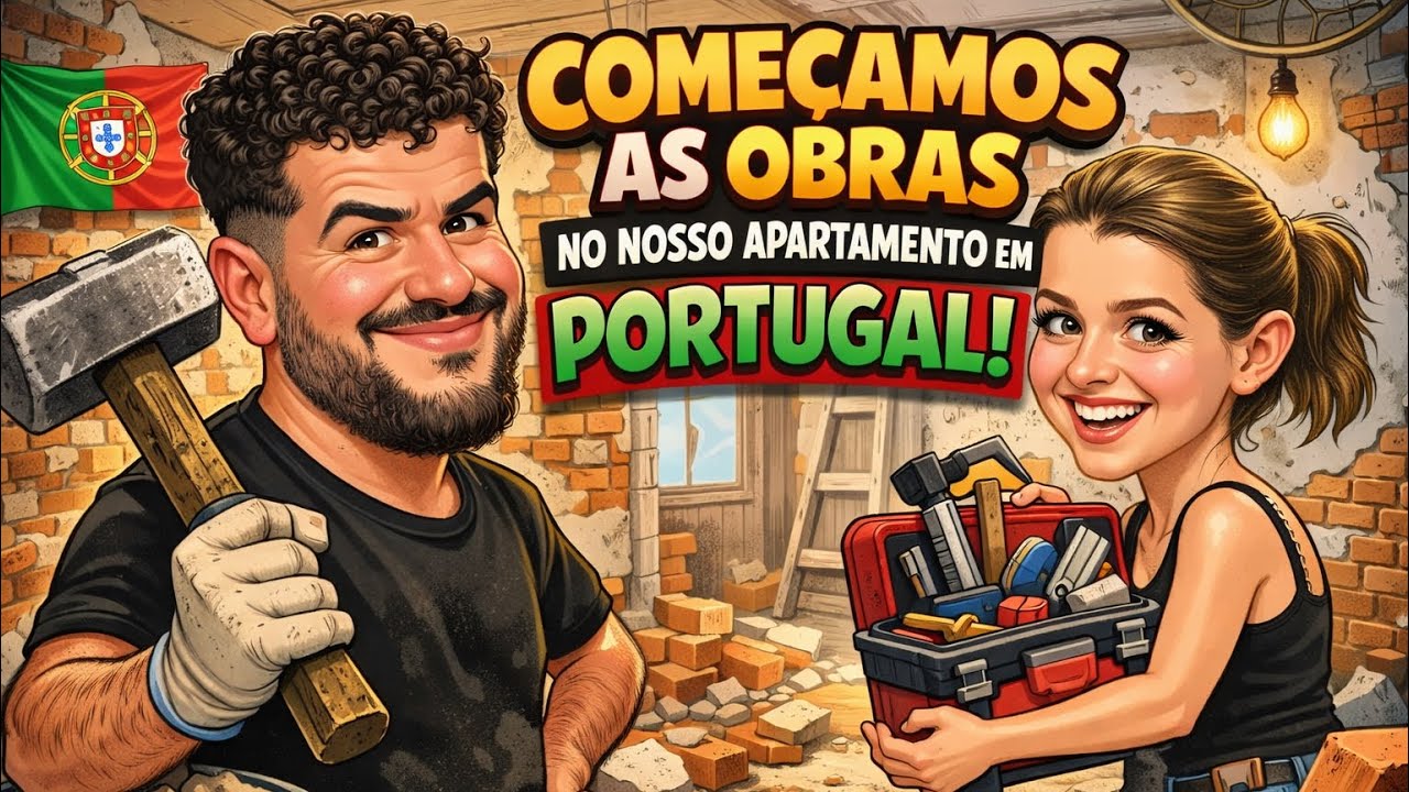 COMEÇAMOS AS OBRAS NO NOSSO APARTAMENTO T4 EM PORTUGAL 🇵🇹