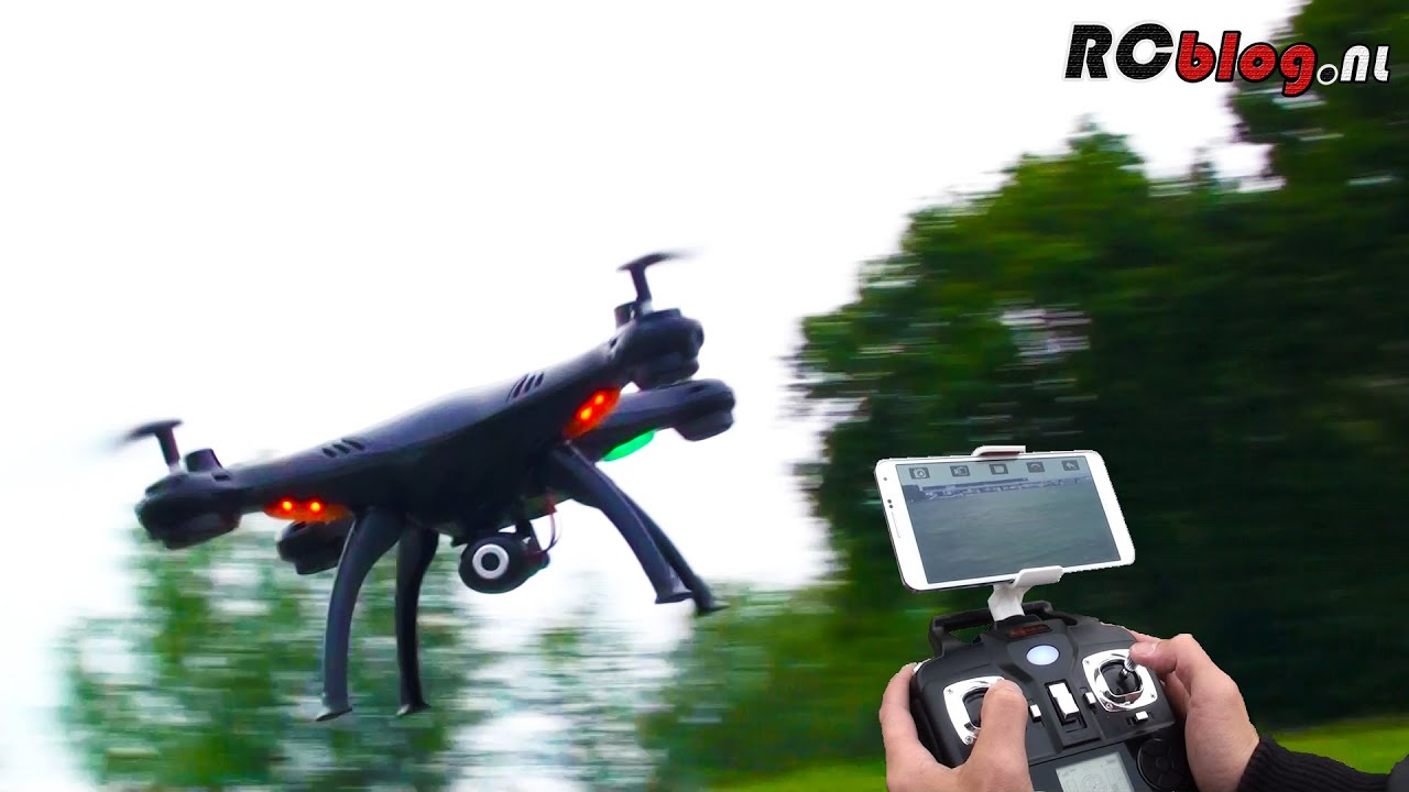 Syma X5SW Explorers Wi-Fi FPV Quadcopter video review (NL)