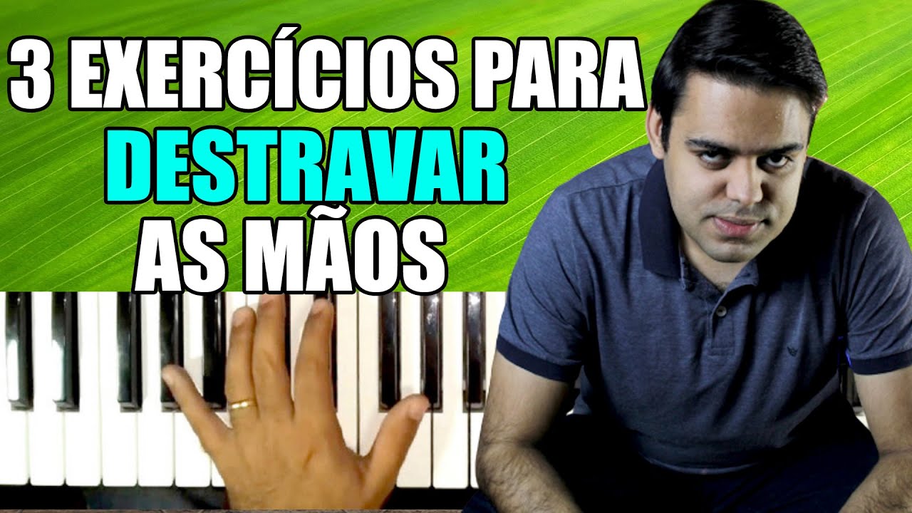 3 EXERCÍCOS PARA DESTRAVAR AS MÃOS - AULA DE TECLADO | MELHORE SUA COORDENAÇÃO